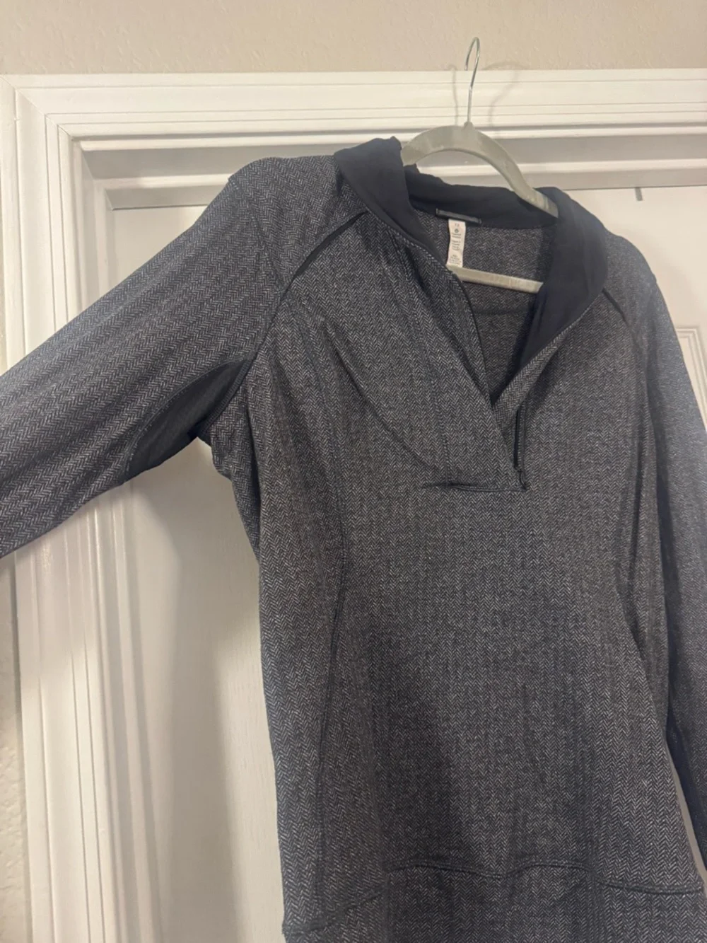 Lululemon Think Fast Herringbone Zip Pullover - Picture 15 of 16